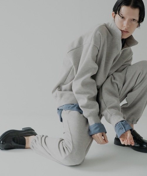 RYU(リュー)の「knit melton jogger pants(スウェットパンツ・メンズ・ライトグレー系/ベージュ・1/2/3/4)」の5枚目の写真