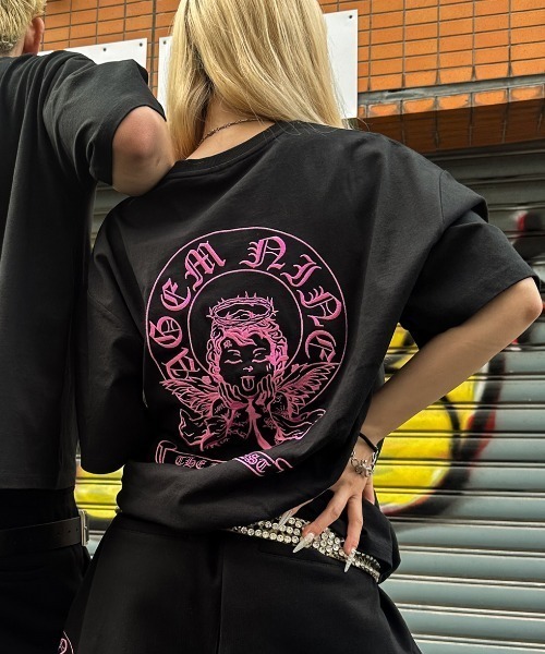 エージェムナイン A'GEM/9 × .kom セットアップ クロムハーツ A'GEM/9 × .kom 『A'GEM/9/エージェムナイン』エンジェルロゴTEE