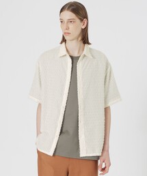 LOVELESS | シアーシャギージオメトリックハーフスリーブシャツ(シャツ/ブラウス)