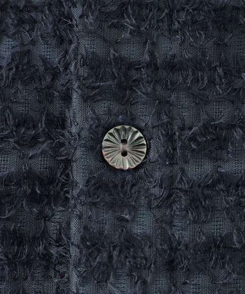 LOVELESS（ラブレス）の「シアーシャギージオメトリックハーフスリーブシャツ（シャツ/ブラウス・メンズ・オフホワイト/ブラック/ブルー系その他7・L/M）」の11枚目の写真