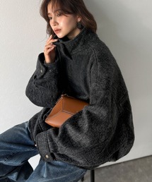 Classical Evon（クラシカルエヴォン）の「【Classical Evon】洗練された大人の魅力を惹き出す。シャギースタンド比翼デザインブルゾン（ブルゾン）」