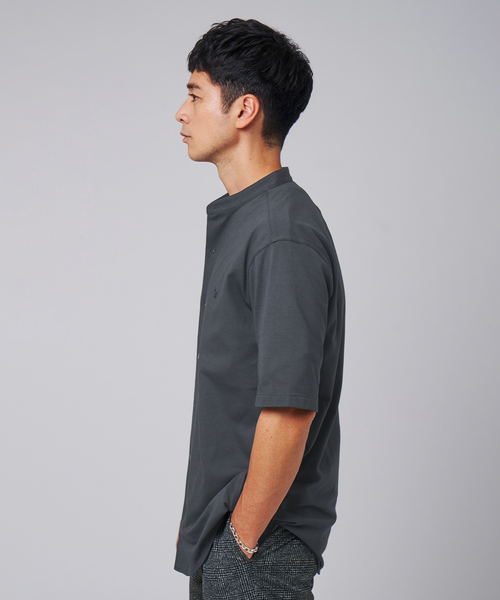 LACOSTE（ラコステ）の「"吸水速乾＆高通気" LACOSTE (ラコステ) 別注 バンドカラー フルオープン ポロシャツ（ポロシャツ・メンズ・ブラック/チャコールグレー/ネイビー・4/3/2/6/5）」の15枚目の写真