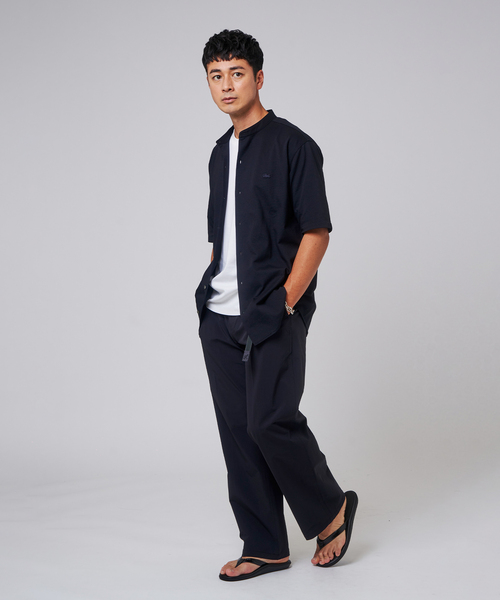 LACOSTE（ラコステ）の「"吸水速乾＆高通気" LACOSTE (ラコステ) 別注 バンドカラー フルオープン ポロシャツ（ポロシャツ・メンズ・ブラック/チャコールグレー/ネイビー・4/3/2/6/5）」の20枚目の写真