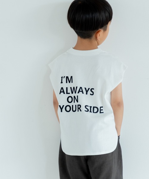 LOWRYS FARM（ローリーズファーム）の「プリントロゴタンク　 494620（タンクトップ・キッズ・ブラック/レッド/オフホワイト/ブルー・110cm/120cm/130cm/140cm/150cm）」の2枚目の写真