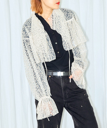 MIOSMOKEY EMB LACE BOLERO 251ST006-A：ブラウス