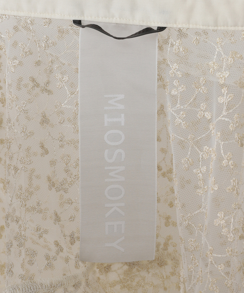 MIOSMOKEY（MIOSMOKEY）の「MIOSMOKEY EMB LACE BOLERO 251ST006-A：ブラウス（シャツ/ブラウス・レディース・ベージュ・FREE）」の11枚目の写真