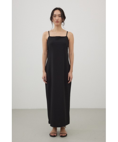 crie conforto（クリーコンフォルト）の「バックツイストキャミワンピース（ワンピース・レディース・ライム/ブラック・FREE）」の9枚目の写真