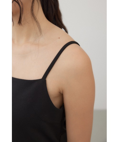 crie conforto（クリーコンフォルト）の「バックツイストキャミワンピース（ワンピース・レディース・ライム/ブラック・FREE）」の4枚目の写真