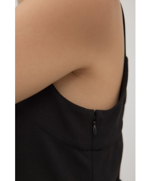 crie conforto（クリーコンフォルト）の「バックツイストキャミワンピース（ワンピース・レディース・ライム/ブラック・FREE）」の3枚目の写真