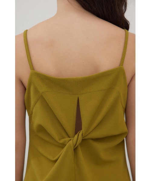 crie conforto（クリーコンフォルト）の「バックツイストキャミワンピース（ワンピース・レディース・ライム/ブラック・FREE）」の17枚目の写真