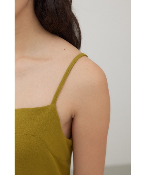 crie conforto（クリーコンフォルト）の「バックツイストキャミワンピース（ワンピース・レディース・ライム/ブラック・FREE）」の16枚目の写真