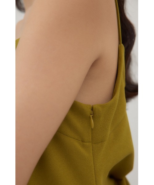 crie conforto（クリーコンフォルト）の「バックツイストキャミワンピース（ワンピース・レディース・ライム/ブラック・FREE）」の15枚目の写真