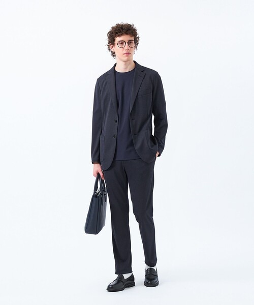 MACKINTOSH PHILOSOPHY(マッキントッシュ フィロソフィー)の「テーラードジャージー ジャケット メッシュジャージー(テーラードジャケット・メンズ・ブルー系その他7/ダークネイビー・38/40/42)」の9枚目の写真