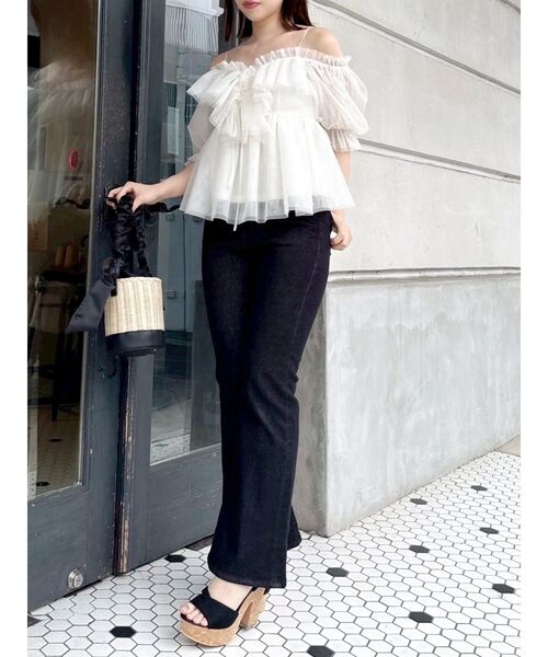 dazzlin（ダズリン）の「コルクヒールサンダル（サンダル・レディース・ブラウン/ブラック/アイボリー・LARGE/MEDIUM/SMALL）」の11枚目の写真