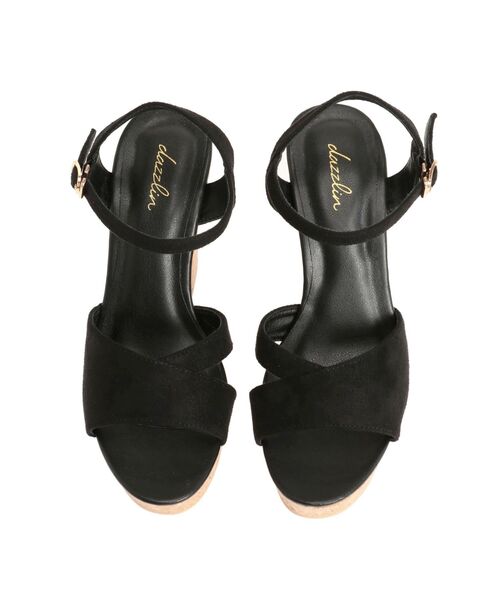 dazzlin（ダズリン）の「コルクヒールサンダル（サンダル・レディース・ブラウン/ブラック/アイボリー・LARGE/MEDIUM/SMALL）」の16枚目の写真