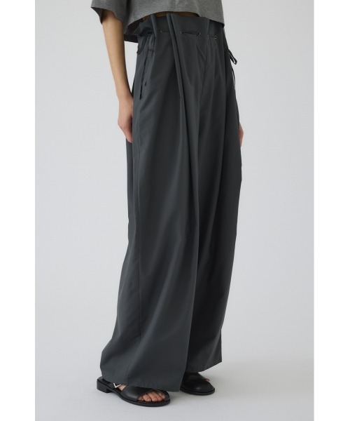 RIM.ARK（リムアーク）の「Drawstring relax PT ドロストリングリラックスパンツ（スラックス・レディース・ライトブルー/ブラック/グレー・36/38）」の19枚目の写真