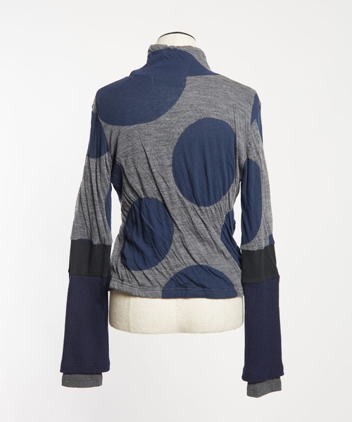 gomme（ゴム）の「ドットJQ　　レイヤーアームＴ（Tシャツ/カットソー・レディース・ブラック/テラコッタ/チャコールグレー・MEDIUM）」の22枚目の写真