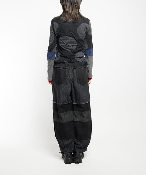 gomme（ゴム）の「ドットJQ　　レイヤーアームＴ（Tシャツ/カットソー・レディース・ブラック/テラコッタ/チャコールグレー・MEDIUM）」の5枚目の写真