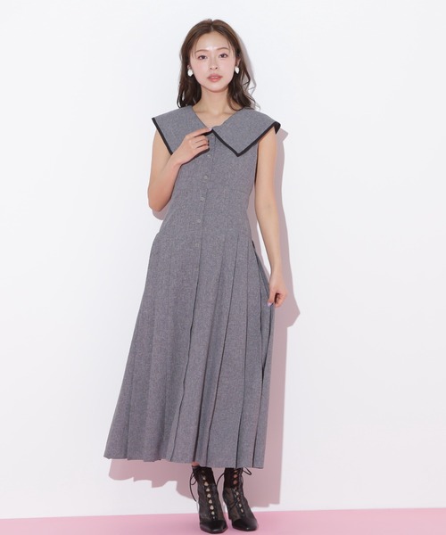 ◇ビッグカラーワンピース（ワンピース）｜JILL by JILL STUART