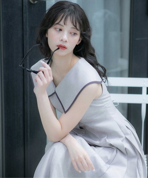 ◇ビッグカラーワンピース（ワンピース）｜JILL by JILL STUART