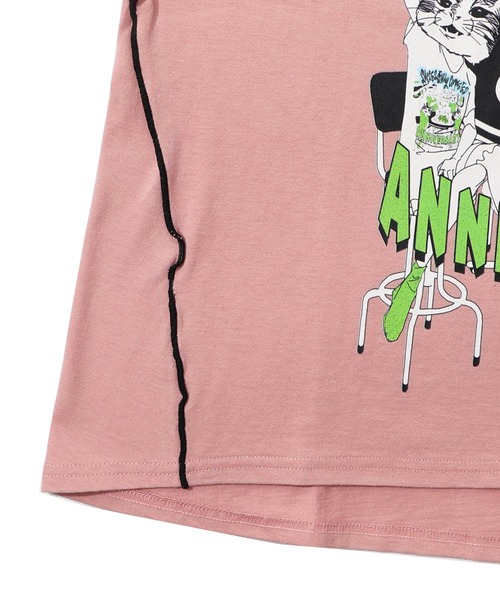 Tシャツ SALE ScoLar スカラー 152676 ScoLar25周年アフターパーティー柄Tシャツ トップス カジュアル ガーリー レトロ 原宿系 個性的 ポイント ScoLar Tシャツ SALE スカラー 152676 ScoLar25周年アフター