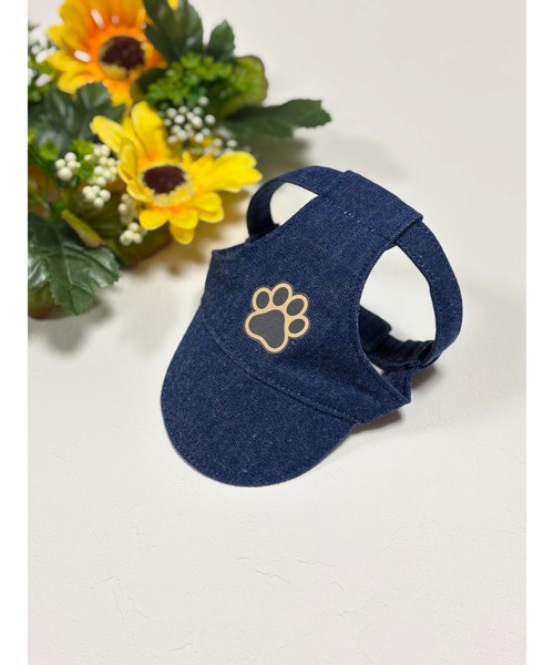tone(トーン)の「【MocoHouse】犬用帽子/犬用キャップ/日よけ/紫外線対策/ペット用(SU)(その他ペットグッズ・レディース・ネイビー/ライトブルー・X-SMALL/SMALL/MEDIUM/LARGE)」の1枚目の写真
