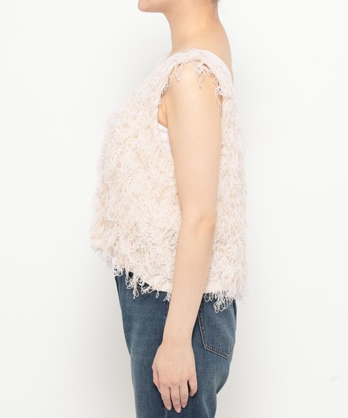 LOWRYS FARM(ローリーズファーム)の「フリンジニットベスト 498176(ベスト・レディース・グレー/アイボリー/ブラック・FREE)」の18枚目の写真