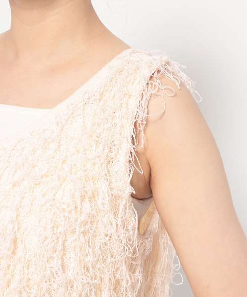 LOWRYS FARM(ローリーズファーム)の「フリンジニットベスト 498176(ベスト・レディース・グレー/アイボリー/ブラック・FREE)」の21枚目の写真