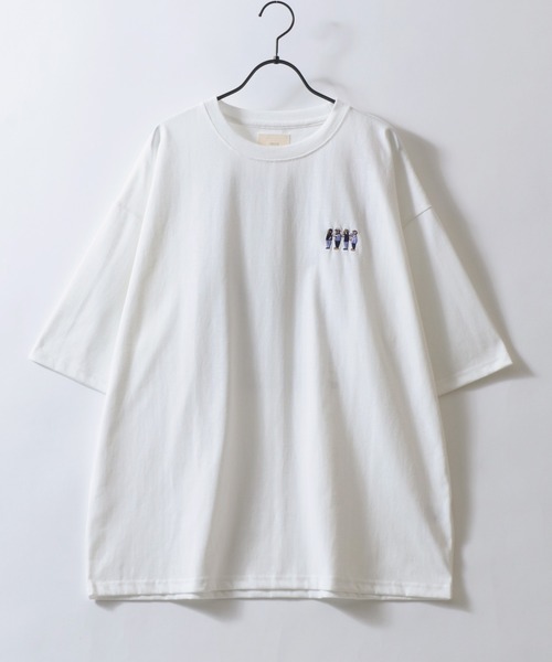 SITRY（シトリー）の「Embroidery ＆ Back Print T-shirt/ワンポイント刺繍 バックプリント 半袖Tシャツ レディース メンズ（Tシャツ/カットソー・メンズ・ブラック系その他2/ブラック/ホワイト/ホワイト系その他2/ブラック系その他/ホワイト系その他・M/LL/L）」の22枚目の写真