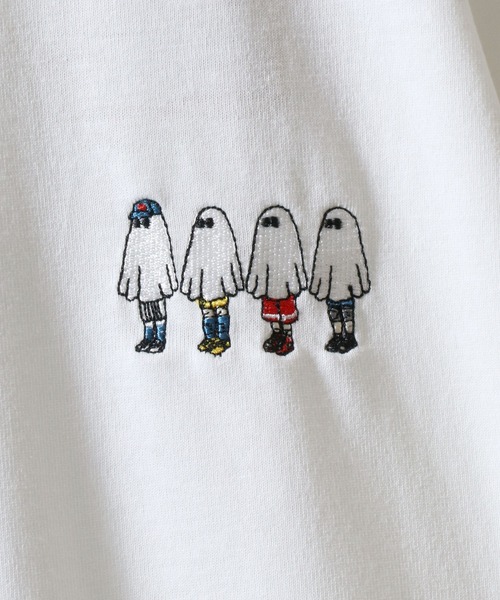 SITRY（シトリー）の「Embroidery ＆ Back Print T-shirt/ワンポイント刺繍 バックプリント 半袖Tシャツ レディース メンズ（Tシャツ/カットソー・メンズ・ブラック系その他2/ブラック/ホワイト/ホワイト系その他2/ブラック系その他/ホワイト系その他・M/LL/L）」の14枚目の写真