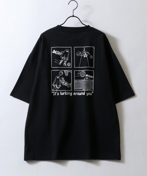 SITRY（シトリー）の「Embroidery ＆ Back Print T-shirt/ワンポイント刺繍 バックプリント 半袖Tシャツ レディース メンズ（Tシャツ/カットソー・メンズ・ブラック系その他2/ブラック/ホワイト/ホワイト系その他2/ブラック系その他/ホワイト系その他・M/LL/L）」の13枚目の写真