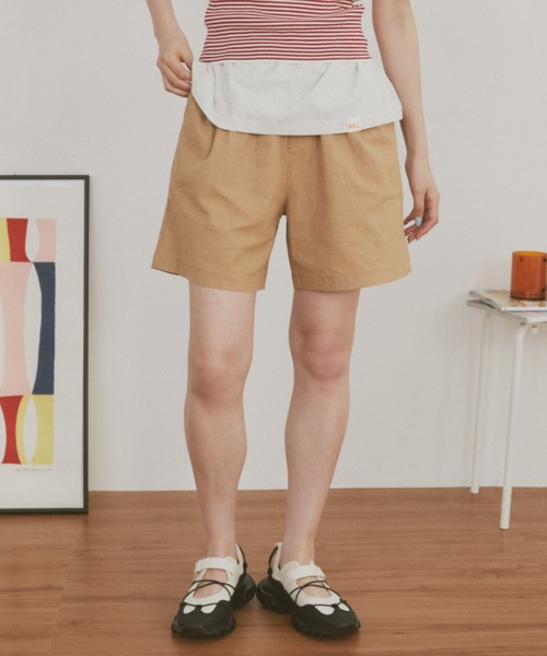 MERLOT(メルロー)の「【ウエストゴム】【ブランドピスネーム付き】チノショートパンツ(その他パンツ・レディース・グリーン/ベージュ/ブラック・FREE)」の20枚目の写真