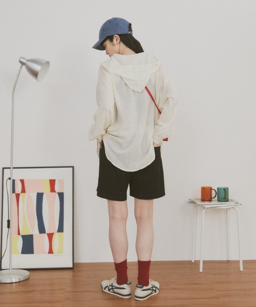 MERLOT(メルロー)の「【ウエストゴム】【ブランドピスネーム付き】チノショートパンツ(その他パンツ・レディース・グリーン/ベージュ/ブラック・FREE)」の15枚目の写真