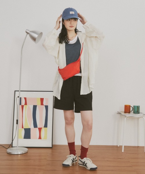 MERLOT(メルロー)の「【ウエストゴム】【ブランドピスネーム付き】チノショートパンツ(その他パンツ・レディース・グリーン/ベージュ/ブラック・FREE)」の13枚目の写真