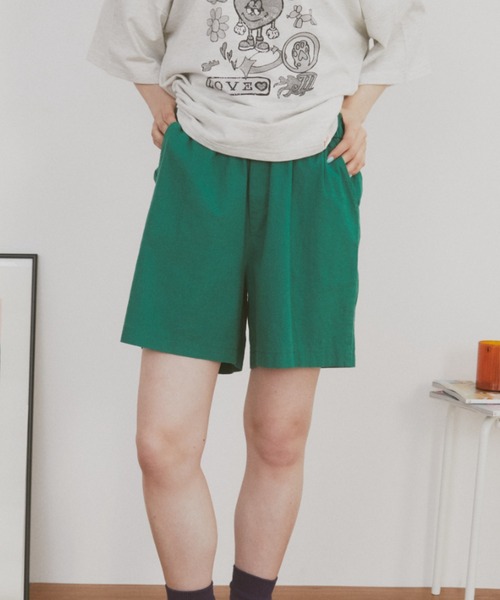 ウエストゴム】【ブランドピスネーム付き】チノショートパンツ（その他