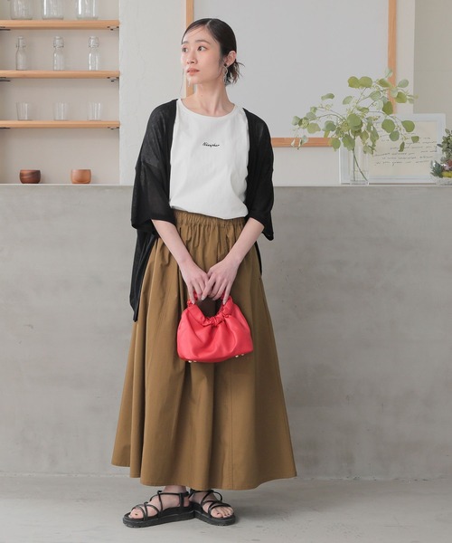 n'OrLABEL(ノアールレーベル)の「【機能素材】『イージーフレアスカート』(スカート・レディース・ブルーグリーン/ブラウン/ブラック・FREE)」の19枚目の写真