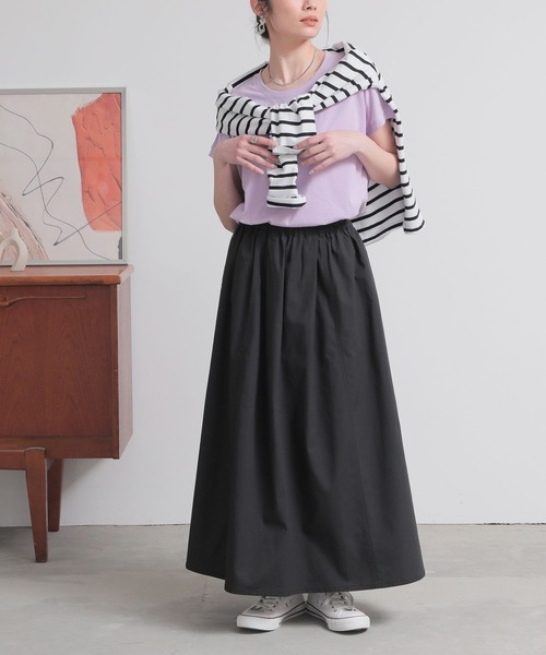 n'OrLABEL(ノアールレーベル)の「【機能素材】『イージーフレアスカート』(スカート・レディース・ブルーグリーン/ブラウン/ブラック・FREE)」の17枚目の写真