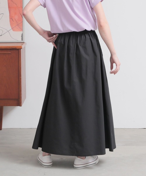 n'OrLABEL(ノアールレーベル)の「【機能素材】『イージーフレアスカート』(スカート・レディース・ブルーグリーン/ブラウン/ブラック・FREE)」の18枚目の写真