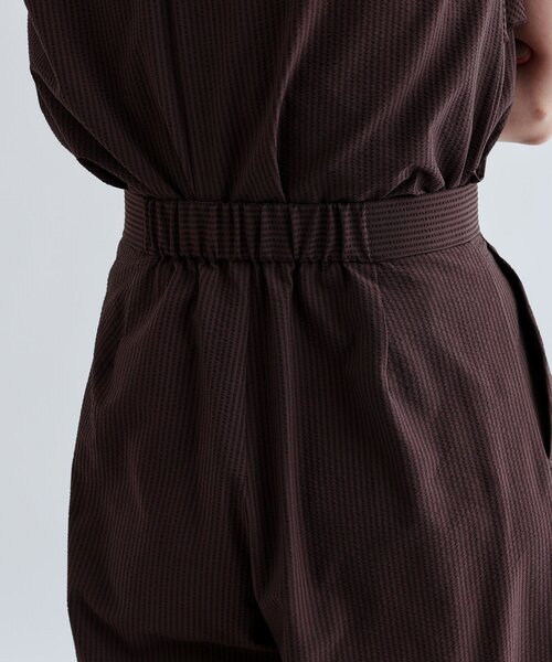 GALLEST(ギャレスト)の「【セットアップ可能】ストライプサッカーワイドパンツ【洗える/カセット服】(その他パンツ・レディース・ブラック/ブラウン系その他・38/40/36)」の13枚目の写真