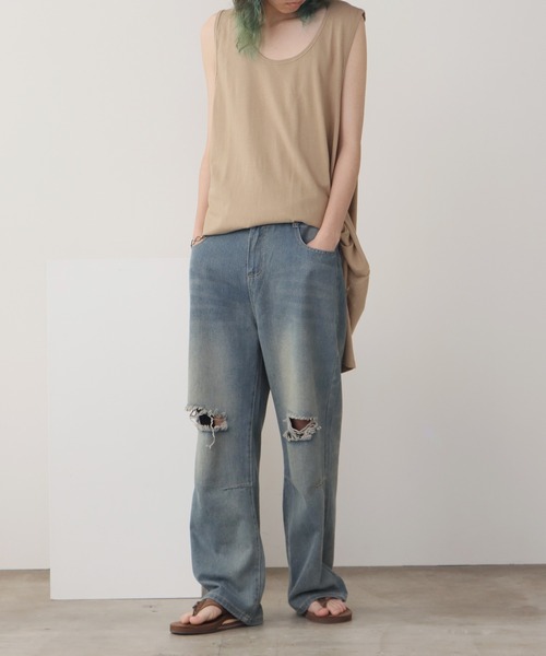 FOG ESSENTIALS(エフオージーエッセンシャルズ)の「FOG ESSENTIALS/エッセンシャルズ TANK TOP タンクトップ(タンクトップ・メンズ・ベージュ/ブラック・2XL/XL)」の14枚目の写真