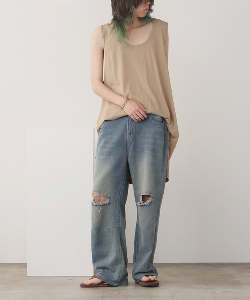 FOG ESSENTIALS(エフオージーエッセンシャルズ)の「FOG ESSENTIALS/エッセンシャルズ TANK TOP タンクトップ(タンクトップ・メンズ・ベージュ/ブラック・2XL/XL)」の13枚目の写真