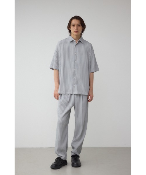 AZUL by moussy(アズールバイマウジー)の「タック楊柳リラックスパンツ(スラックス・メンズ・ライトグレー/グリーン/ブラック・MEDIUM/LARGE)」の17枚目の写真