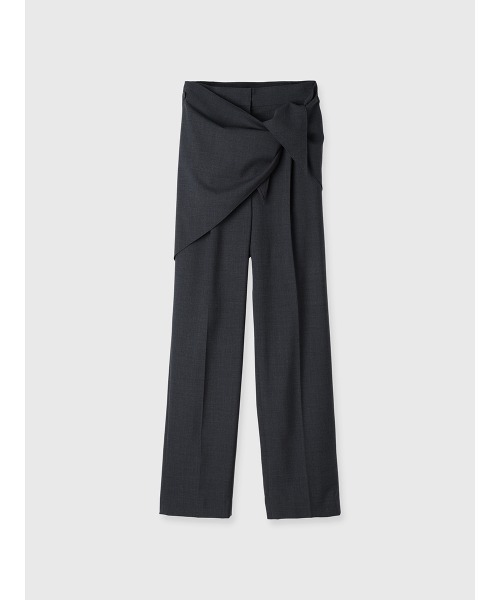 25ss 新品 anuans スカーフレイヤーテーパードパンツ アニュアンス セール】スカーフレイヤーテーパードパンツ（その他パンツ