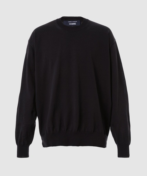 COMME des GARCONS HOMME（コム デ ギャルソン・オム）の「CREW NECK WOOL KNIT（Tシャツ/カットソー・メンズ・ブラック/グレー/ネイビー・L/M/S）」の3枚目の写真