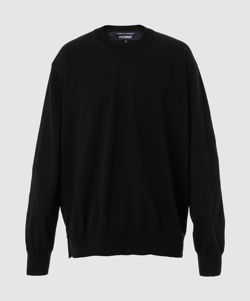 COMME des GARCONS HOMME（コム デ ギャルソン・オム）の「CREW NECK WOOL KNIT（Tシャツ/カットソー・メンズ・ブラック/グレー/ネイビー・L/M/S）」の2枚目の写真