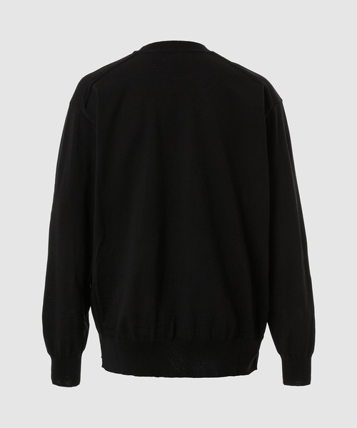 COMME des GARCONS HOMME（コム デ ギャルソン・オム）の「CREW NECK WOOL KNIT（Tシャツ/カットソー・メンズ・ブラック/グレー/ネイビー・L/M/S）」の4枚目の写真