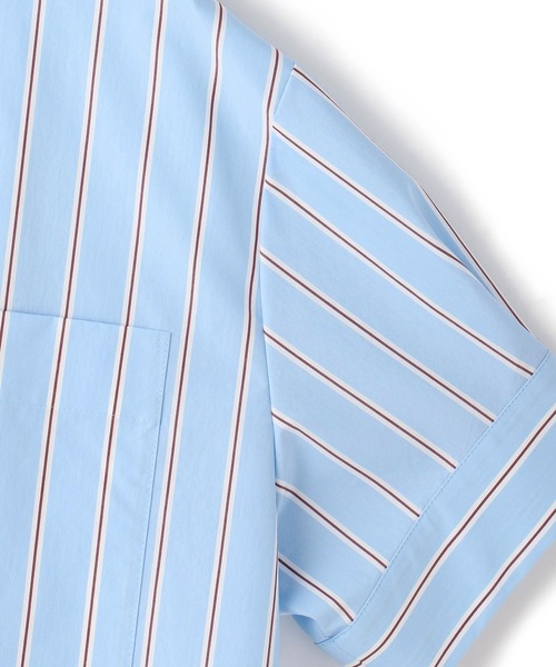 ADAM ET ROPE'(アダムエロペ)の「【サステナブル】バウンスカフステントラインシャツ(シャツ/ブラウス・レディース・ブルー系その他4/ブラック・FREE)」の17枚目の写真