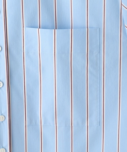 ADAM ET ROPE'(アダムエロペ)の「【サステナブル】バウンスカフステントラインシャツ(シャツ/ブラウス・レディース・ブルー系その他4/ブラック・FREE)」の20枚目の写真