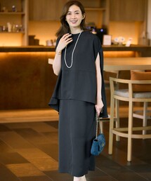 ⭐︎専用です⭐︎23区　ホワイト/ブラック カットソーワンピース 38 CLASSY.コラボ/洗える】シャツアンサンブル ワンピース / 23区