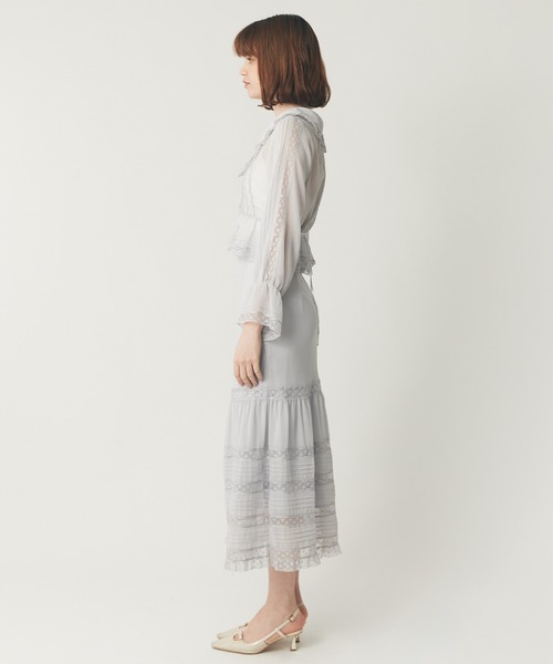 DEICY（デイシー）の「レースシフォンギャザースカート（スカート・レディース・アイボリー/ライトブルー/ベビーピンク・1/0）」の22枚目の写真